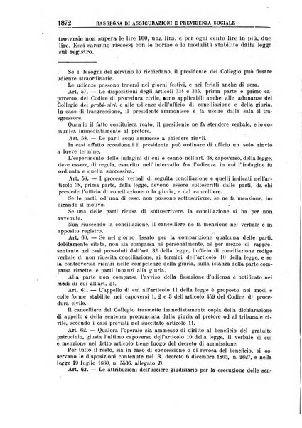 Rassegna di assicurazioni e previdenza sociale bollettino mensile della Cassa nazionale d'assicurazione per gli infortuni degli operai sul lavoro