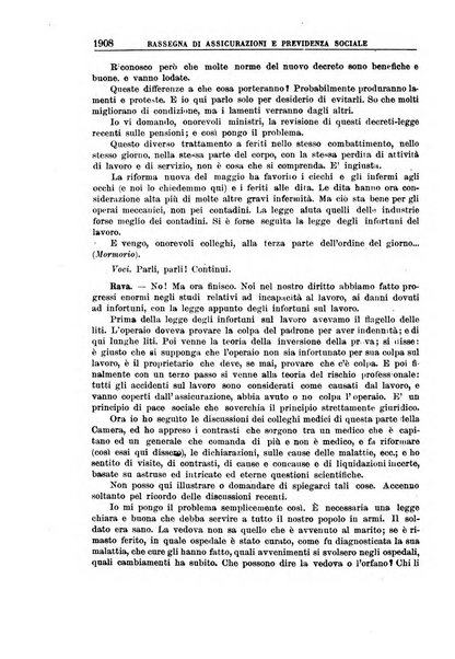 Rassegna di assicurazioni e previdenza sociale bollettino mensile della Cassa nazionale d'assicurazione per gli infortuni degli operai sul lavoro