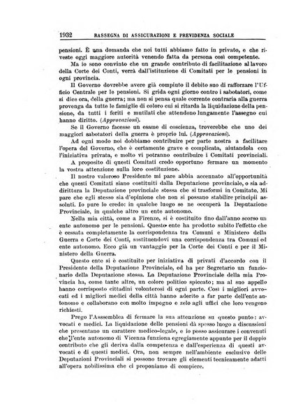 Rassegna di assicurazioni e previdenza sociale bollettino mensile della Cassa nazionale d'assicurazione per gli infortuni degli operai sul lavoro