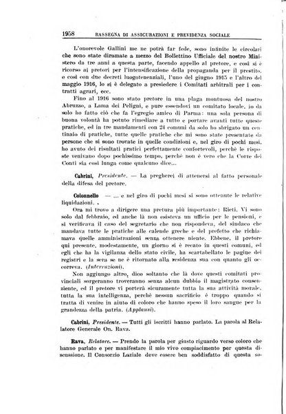 Rassegna di assicurazioni e previdenza sociale bollettino mensile della Cassa nazionale d'assicurazione per gli infortuni degli operai sul lavoro