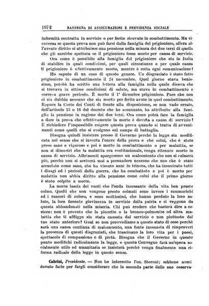 Rassegna di assicurazioni e previdenza sociale bollettino mensile della Cassa nazionale d'assicurazione per gli infortuni degli operai sul lavoro