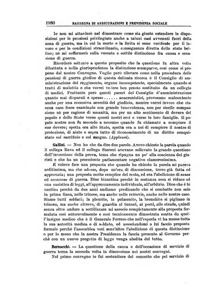 Rassegna di assicurazioni e previdenza sociale bollettino mensile della Cassa nazionale d'assicurazione per gli infortuni degli operai sul lavoro