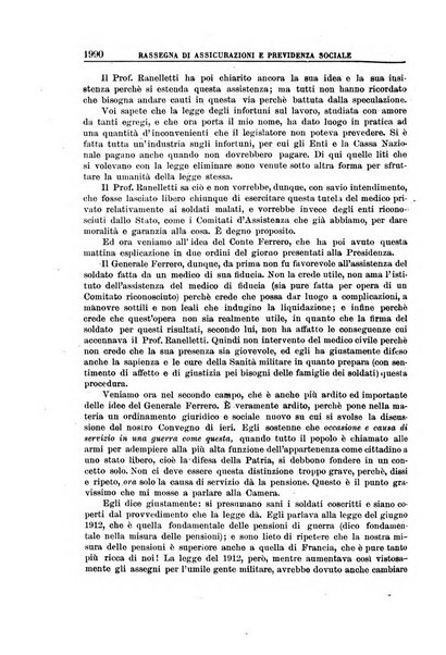 Rassegna di assicurazioni e previdenza sociale bollettino mensile della Cassa nazionale d'assicurazione per gli infortuni degli operai sul lavoro