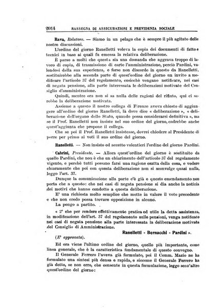 Rassegna di assicurazioni e previdenza sociale bollettino mensile della Cassa nazionale d'assicurazione per gli infortuni degli operai sul lavoro