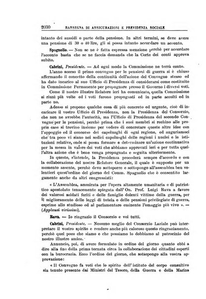 Rassegna di assicurazioni e previdenza sociale bollettino mensile della Cassa nazionale d'assicurazione per gli infortuni degli operai sul lavoro