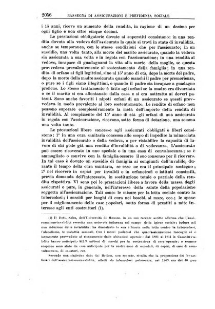 Rassegna di assicurazioni e previdenza sociale bollettino mensile della Cassa nazionale d'assicurazione per gli infortuni degli operai sul lavoro