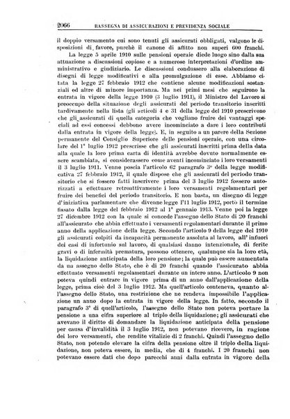 Rassegna di assicurazioni e previdenza sociale bollettino mensile della Cassa nazionale d'assicurazione per gli infortuni degli operai sul lavoro