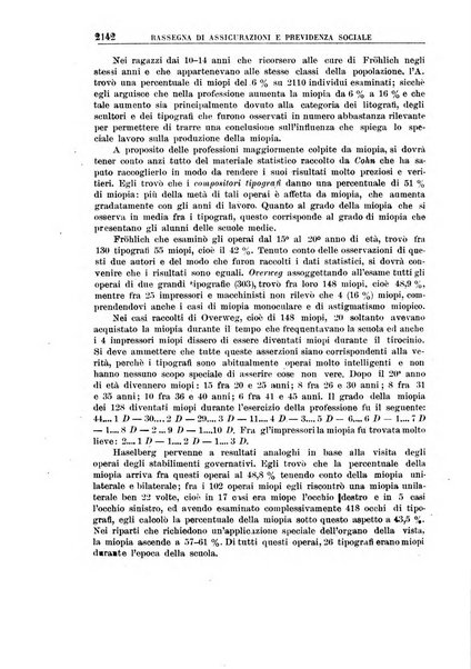 Rassegna di assicurazioni e previdenza sociale bollettino mensile della Cassa nazionale d'assicurazione per gli infortuni degli operai sul lavoro