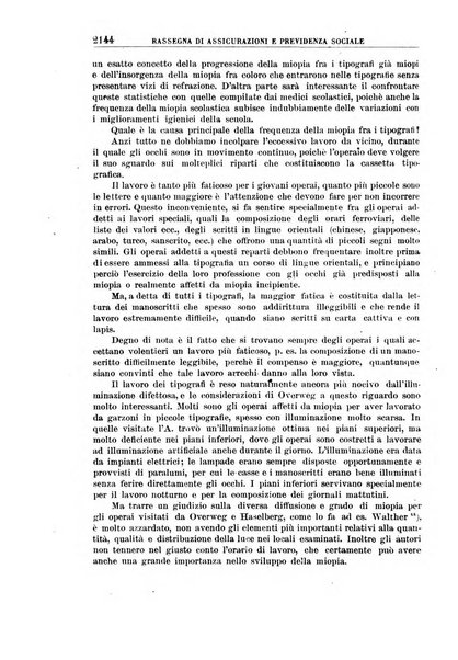 Rassegna di assicurazioni e previdenza sociale bollettino mensile della Cassa nazionale d'assicurazione per gli infortuni degli operai sul lavoro