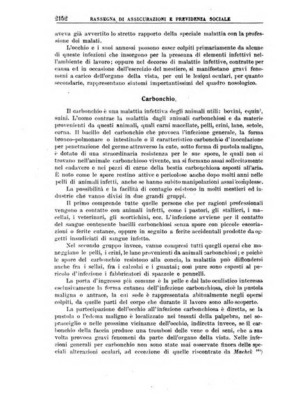 Rassegna di assicurazioni e previdenza sociale bollettino mensile della Cassa nazionale d'assicurazione per gli infortuni degli operai sul lavoro