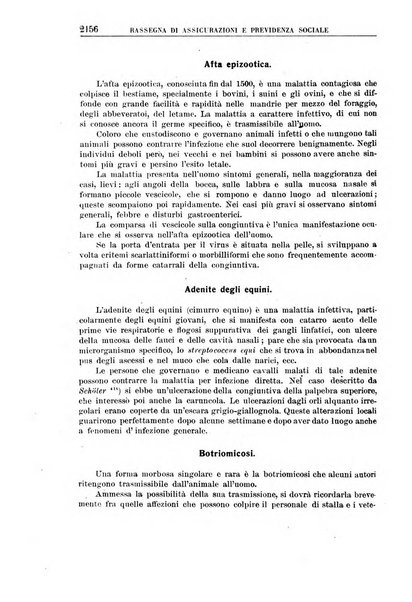 Rassegna di assicurazioni e previdenza sociale bollettino mensile della Cassa nazionale d'assicurazione per gli infortuni degli operai sul lavoro