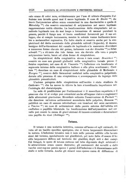 Rassegna di assicurazioni e previdenza sociale bollettino mensile della Cassa nazionale d'assicurazione per gli infortuni degli operai sul lavoro