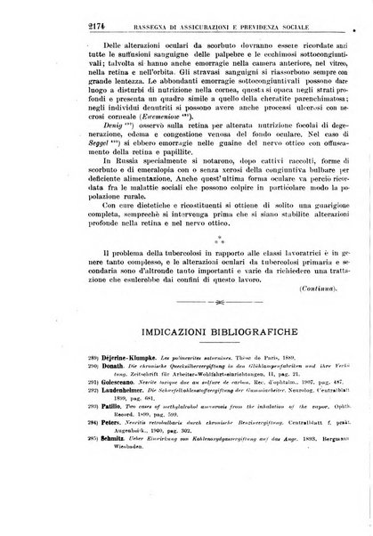 Rassegna di assicurazioni e previdenza sociale bollettino mensile della Cassa nazionale d'assicurazione per gli infortuni degli operai sul lavoro