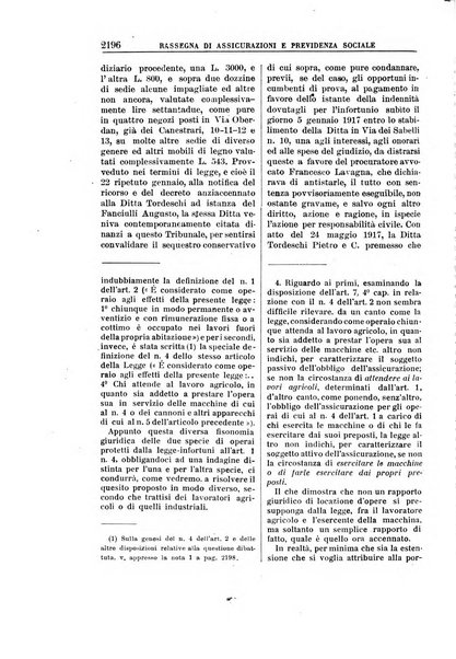 Rassegna di assicurazioni e previdenza sociale bollettino mensile della Cassa nazionale d'assicurazione per gli infortuni degli operai sul lavoro