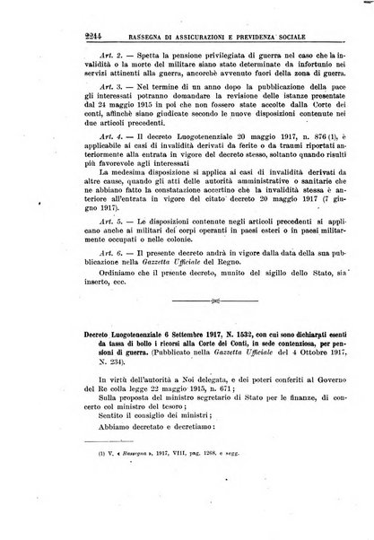 Rassegna di assicurazioni e previdenza sociale bollettino mensile della Cassa nazionale d'assicurazione per gli infortuni degli operai sul lavoro