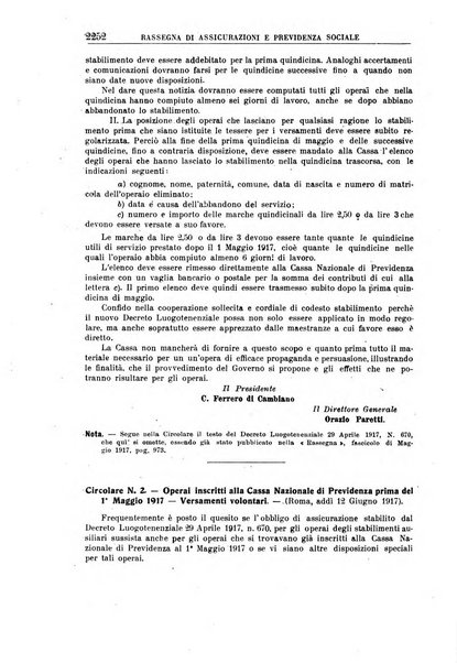 Rassegna di assicurazioni e previdenza sociale bollettino mensile della Cassa nazionale d'assicurazione per gli infortuni degli operai sul lavoro