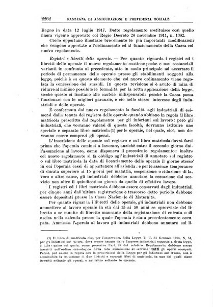 Rassegna di assicurazioni e previdenza sociale bollettino mensile della Cassa nazionale d'assicurazione per gli infortuni degli operai sul lavoro