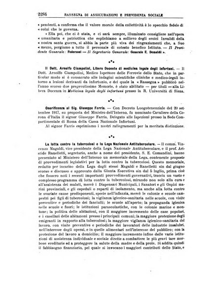 Rassegna di assicurazioni e previdenza sociale bollettino mensile della Cassa nazionale d'assicurazione per gli infortuni degli operai sul lavoro