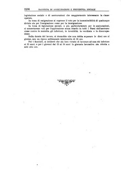 Rassegna di assicurazioni e previdenza sociale bollettino mensile della Cassa nazionale d'assicurazione per gli infortuni degli operai sul lavoro