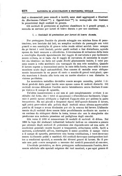 Rassegna di assicurazioni e previdenza sociale bollettino mensile della Cassa nazionale d'assicurazione per gli infortuni degli operai sul lavoro