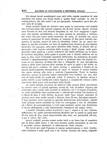 Rassegna di assicurazioni e previdenza sociale bollettino mensile della Cassa nazionale d'assicurazione per gli infortuni degli operai sul lavoro