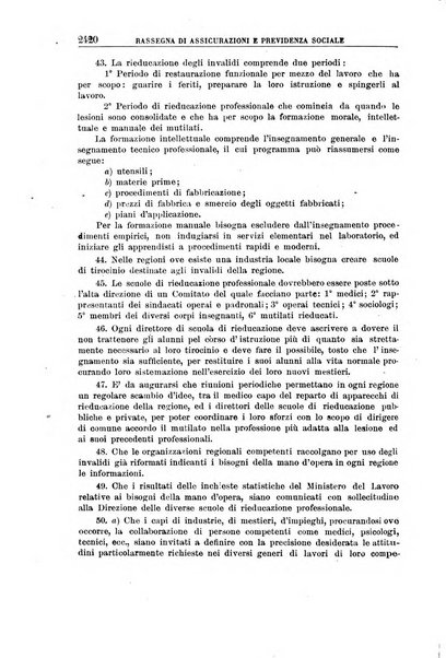 Rassegna di assicurazioni e previdenza sociale bollettino mensile della Cassa nazionale d'assicurazione per gli infortuni degli operai sul lavoro