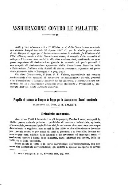 Rassegna di assicurazioni e previdenza sociale bollettino mensile della Cassa nazionale d'assicurazione per gli infortuni degli operai sul lavoro