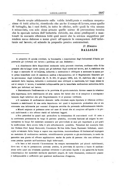 Rassegna di assicurazioni e previdenza sociale bollettino mensile della Cassa nazionale d'assicurazione per gli infortuni degli operai sul lavoro