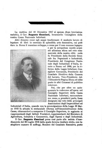 Rassegna di assicurazioni e previdenza sociale bollettino mensile della Cassa nazionale d'assicurazione per gli infortuni degli operai sul lavoro