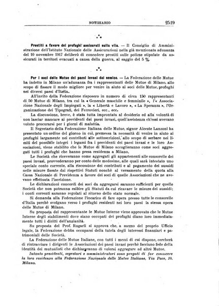 Rassegna di assicurazioni e previdenza sociale bollettino mensile della Cassa nazionale d'assicurazione per gli infortuni degli operai sul lavoro