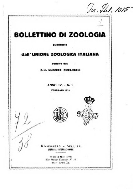 Bollettino di zoologia