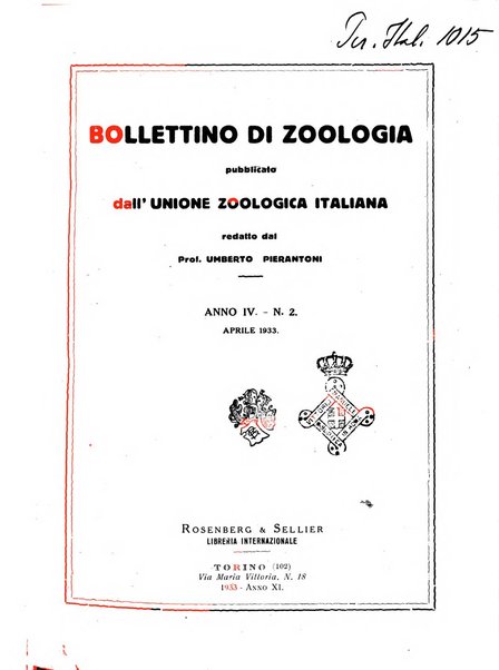 Bollettino di zoologia