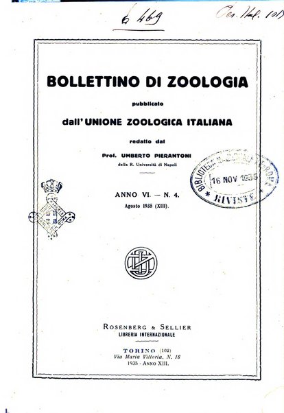 Bollettino di zoologia