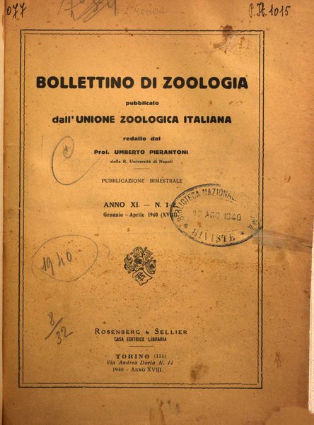 Bollettino di zoologia