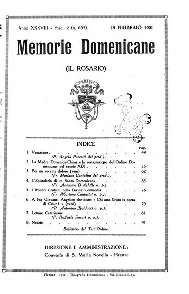 Memorie domenicane rivista di religione, storia, arte