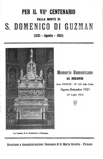 Memorie domenicane rivista di religione, storia, arte