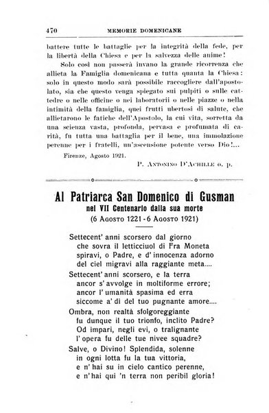 Memorie domenicane rivista di religione, storia, arte