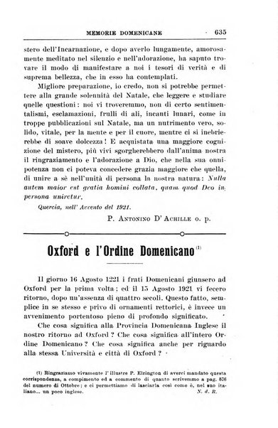 Memorie domenicane rivista di religione, storia, arte