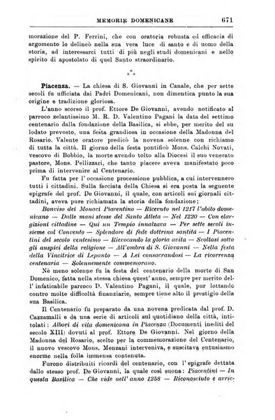 Memorie domenicane rivista di religione, storia, arte