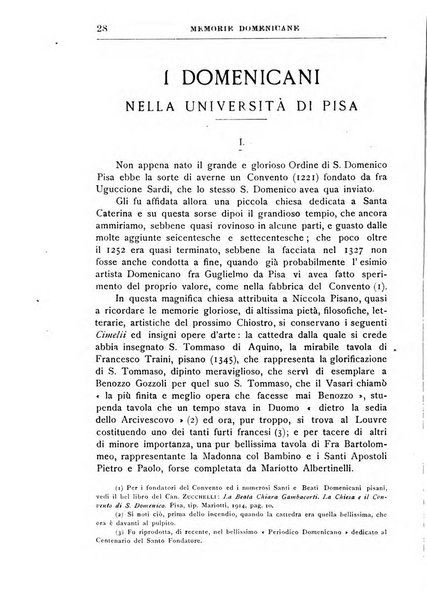 Memorie domenicane rivista di religione, storia, arte