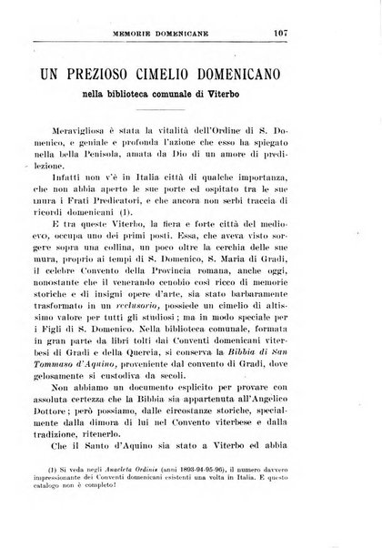 Memorie domenicane rivista di religione, storia, arte