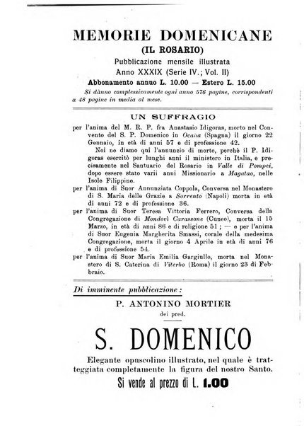 Memorie domenicane rivista di religione, storia, arte