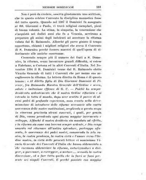 Memorie domenicane rivista di religione, storia, arte