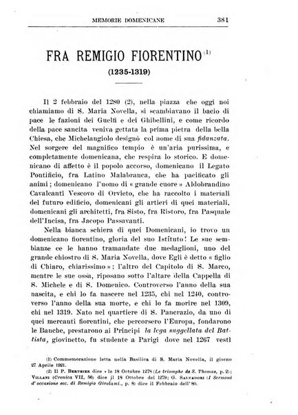 Memorie domenicane rivista di religione, storia, arte