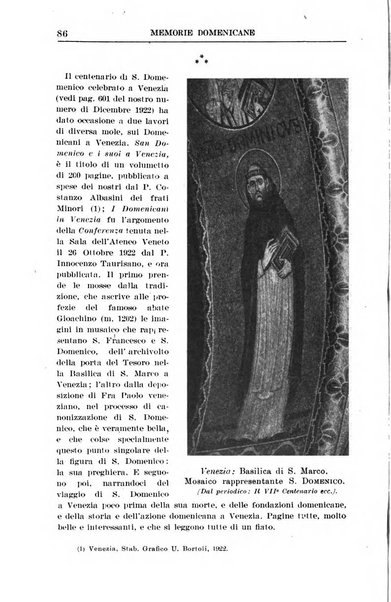 Memorie domenicane rivista di religione, storia, arte