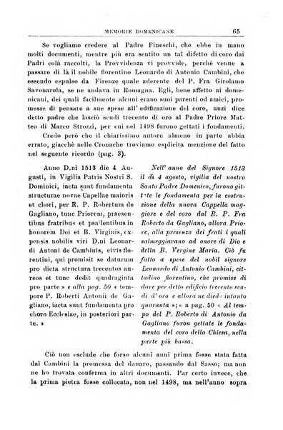 Memorie domenicane rivista di religione, storia, arte