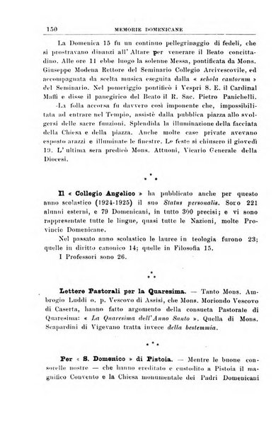 Memorie domenicane rivista di religione, storia, arte