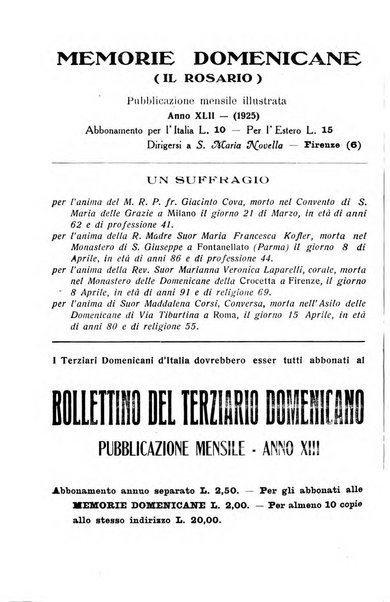 Memorie domenicane rivista di religione, storia, arte