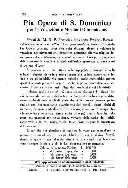 Memorie domenicane rivista di religione, storia, arte