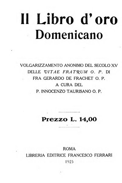 Memorie domenicane rivista di religione, storia, arte